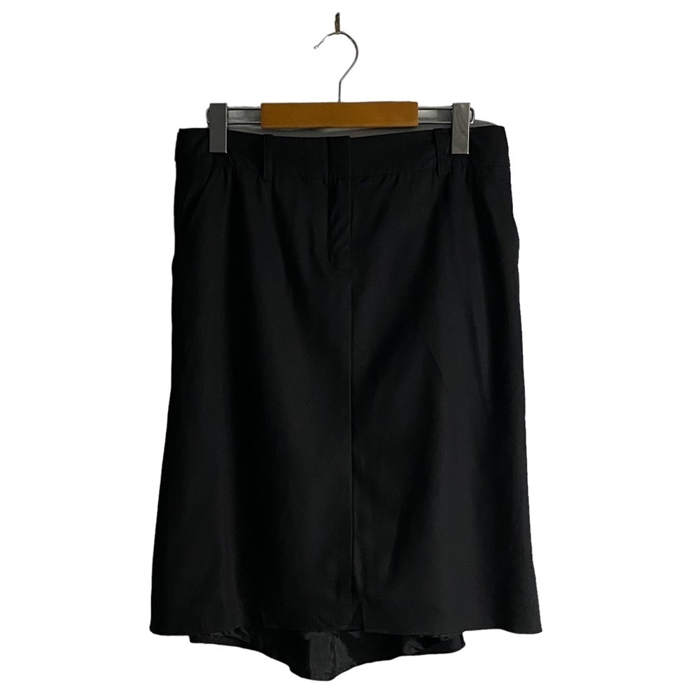 BCBGMAXAZRIA Women's Black Mini Wool Blend Skirt Sz 6